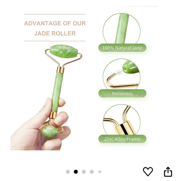 Ice Roller, Jade Roller, Gua Sha Set - Picture 7 of 12